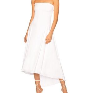 Susana Monaco Strapless High Low Dress - White size S